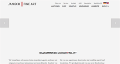 Desktop Screenshot of janischfineart.com