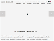 Tablet Screenshot of janischfineart.com